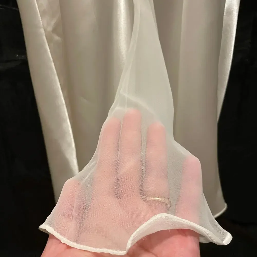 Vintage Deadstock Victoria’s Secret Satin Bridal Nightgown | Pearls, Sequins, M